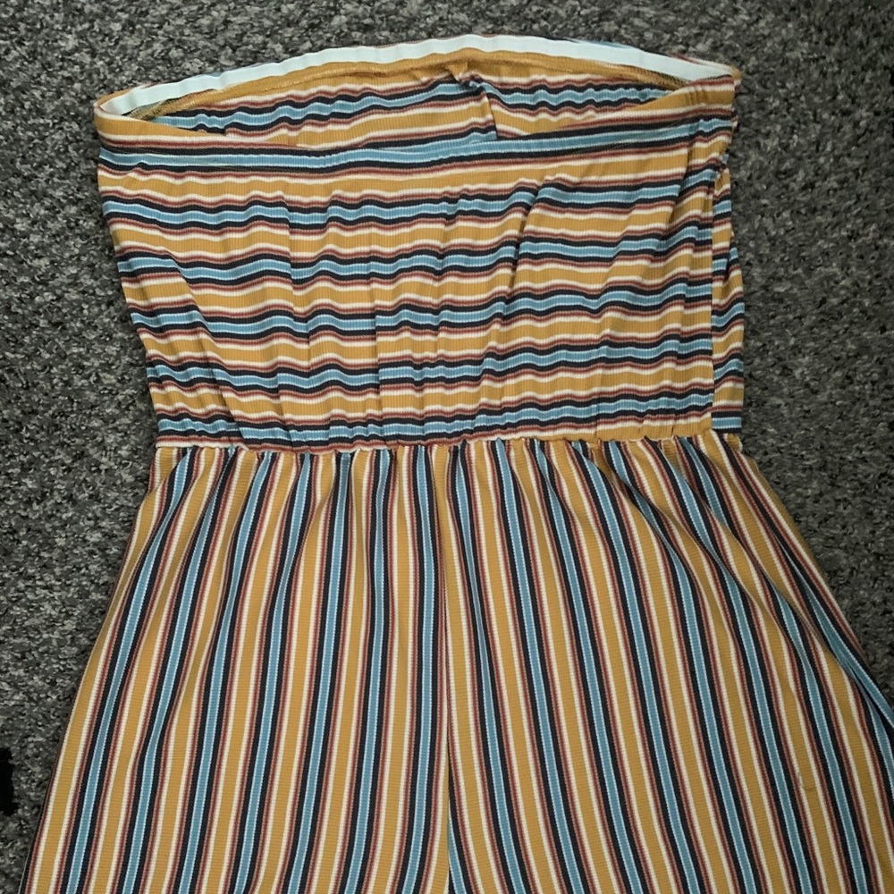 Strapless short jumpsuit